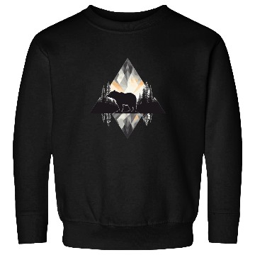 Discover Abstract bear in the mountains Sweatshirts