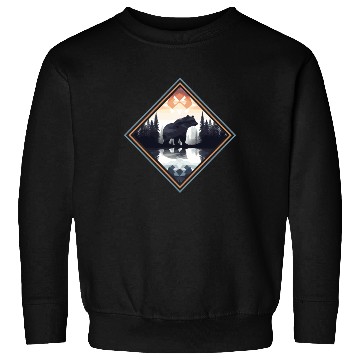 Discover Abstract bear in the mountains Sweatshirts
