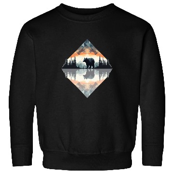 Discover Abstract bear in the mountains Sweatshirts
