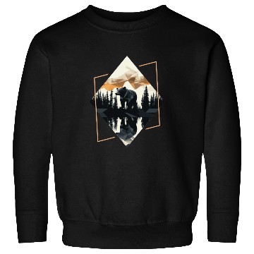 Discover Abstract bear in the mountains Sweatshirts