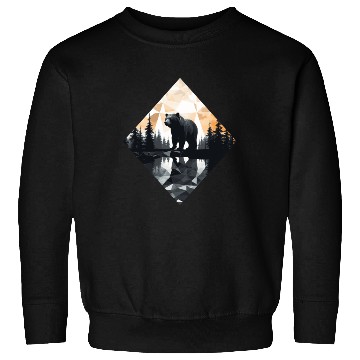 Discover Abstract bear in the mountains Sweatshirts