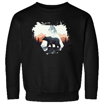 Discover Abstract bear in the mountains Sweatshirts