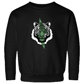 Discover Wild Green Power. Aesthetic tiger with bolt Sweatshirts