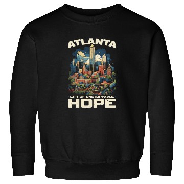 Discover Atlanta City Georgia USA America United States Sweatshirts