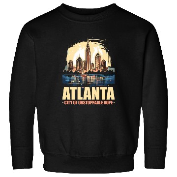Discover Atlanta City Georgia USA America United States Sweatshirts
