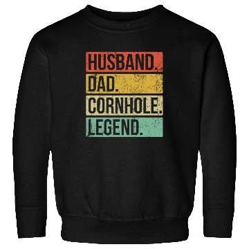 Discover Cornhole Vintage Husband Dad Legend Sweatshirts