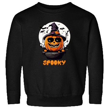 Discover Spooky Cool Halloween Pumpkin Funny Sweatshirts