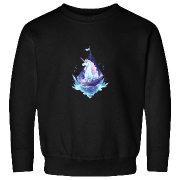 Discover Ice Sailing Unicorn Ice Sailor Ice Boating Sweatshirts