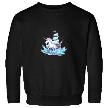 Discover Ice Sailing Unicorn Ice Sailor Ice Boating Sweatshirts