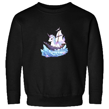 Discover Ice Sailing Unicorn Ice Sailor Ice Boating Sweatshirts