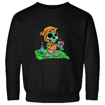Discover Death of thirst. Thirsty skeleton. Sweatshirts
