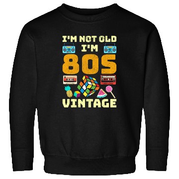 Discover 80s Vintage Vibes - Retro Design with Neon Colors Sweatshirts