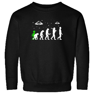 Discover Alien, Aliens, UFO, UAP, Space Unknown Flight Sweatshirts