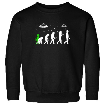 Discover Alien, Aliens, UFO, UAP, Space Unknown Flight Sweatshirts