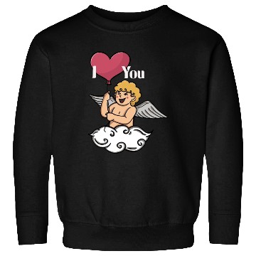Discover Cupid And Love Balloon Sweatshirts