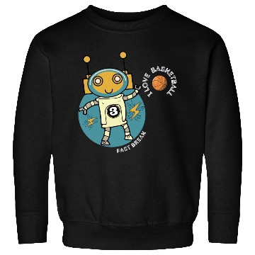 Discover Robot Love Basketball Sweatshirts