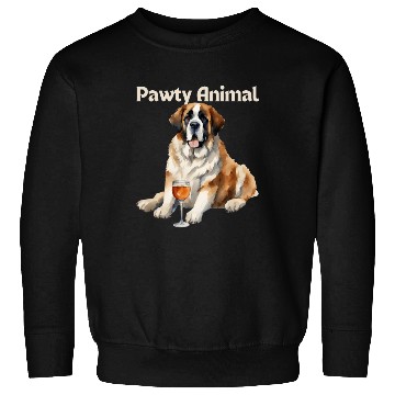 Discover Saint Bernard Dog Pawty Animal Sweatshirts