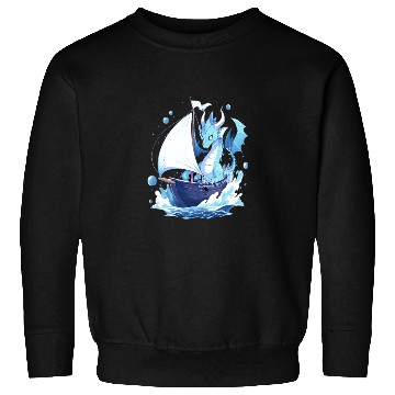 Discover Ice Sailing Dragon Ice Sailor Ice Boating Yachting Sweatshirts