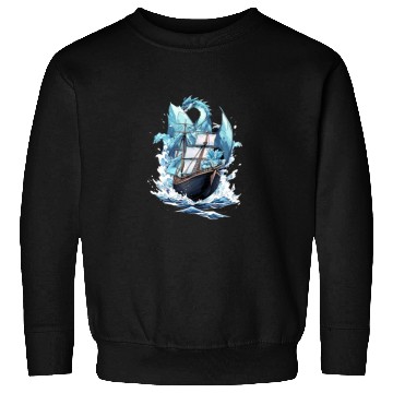 Discover Ice Sailing Dragon Ice Sailor Ice Boating Yachting Sweatshirts