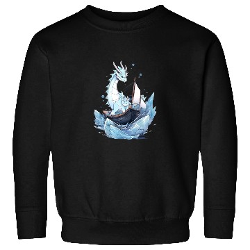 Discover Ice Sailing Dragon Ice Sailor Ice Boating Yachting Sweatshirts