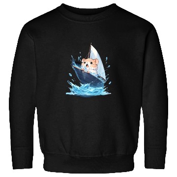Discover Ice Sailing Hamster Ice Sailor Ice Boating Sweatshirts