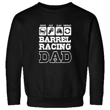 Discover Funny Fathers Day Western Barrel Racing Dad Sweatshirts