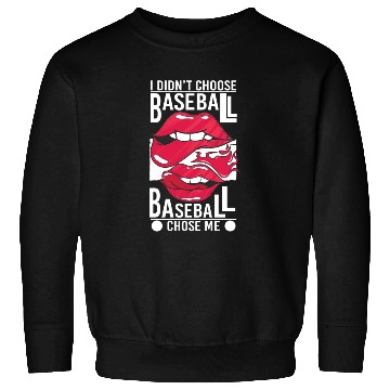 Discover Funny Baseball Player Saying Sexy Lips Lip Bite Sweatshirts