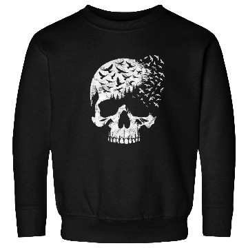 Discover Vintage Skull Graphic Halloween Gothic Emo Sweatshirts