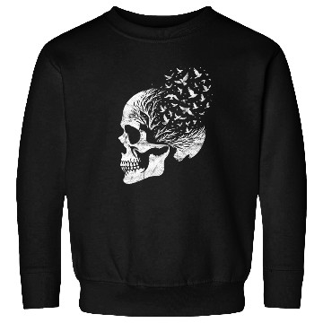 Discover Vintage Skull Graphic Halloween Gothic Emo Sweatshirts