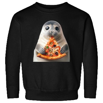 Discover Seerobbe enjoys pizza Sweatshirts