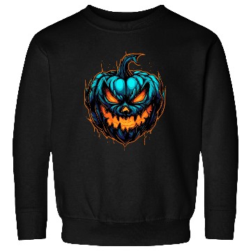 Discover Spooky Colorful Halloween Pumpkin Sweatshirts