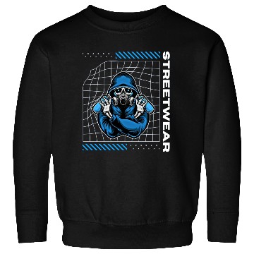 Discover Skeleton Graffiti Artist Streetwear Sweatshirts