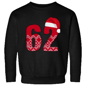 Discover 62 Red and White Christmas Number Sixty Two Sweatshirts