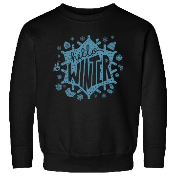 Discover Abstract Winter Snowflakes" Sweatshirts