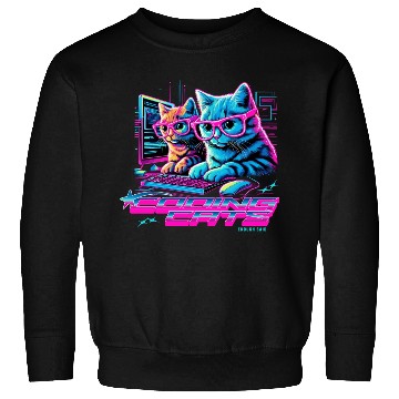 Discover Coding Cats Programmer Sweatshirts
