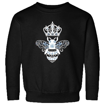 Discover Queen Bee Crown Women Hive Beekeeping Bee Women Sweatshirts