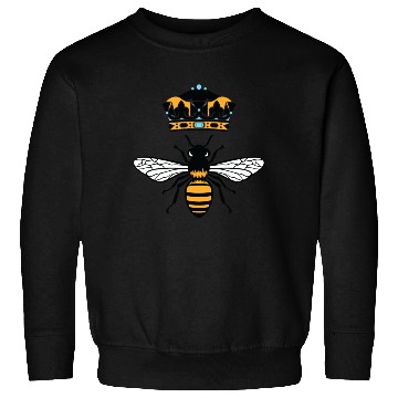 Discover Queen Bee Crown Women Hive Beekeeping Bee Women Sweatshirts