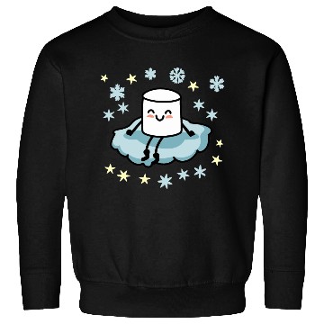 Discover Marshmallow on a Cloud and it is Snowing V2 Sweatshirts