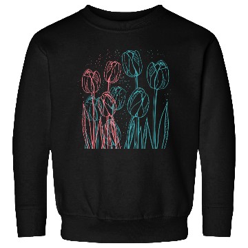 Discover Colorful Tulips Garden Sweatshirts