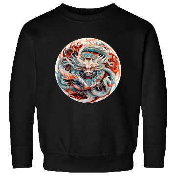 Discover Chinese Dragon Mandala Art Sweatshirts