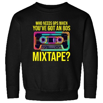 Discover Neon '80s Cassette Tape: Nostalgic Retro Vibes Sweatshirts