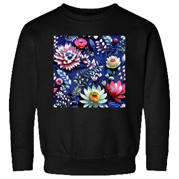Discover Midnight Floralscape Sweatshirts