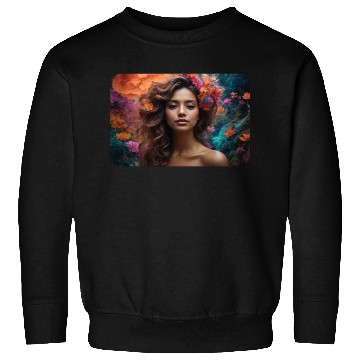 Discover Enchanted Eco-Trip: Nature's Psychedelic Embrace Sweatshirts