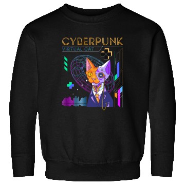 Discover Cyborg Retro Gamer Scifi Sweatshirts