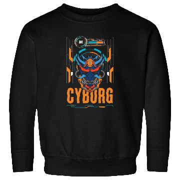 Discover Cyberpunk Android Synthwave Engineering Sweatshirts