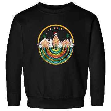 Discover Christmas Rainbow, emblem art Sweatshirts