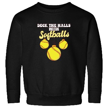 Discover Softball Player Catcher Christmas Balls Deck The Sweatshirts