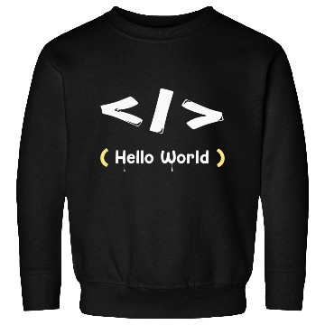 Discover hello world white Sweatshirts