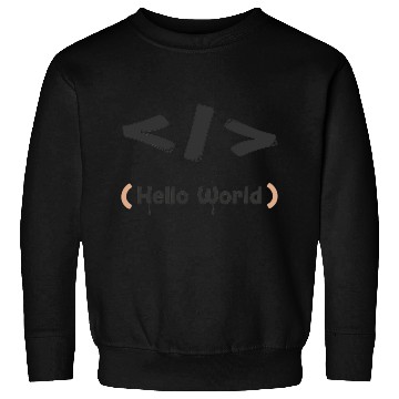 Discover hello world black Sweatshirts