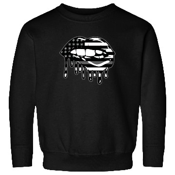 Discover US Flag Lips Correctional Officer Patriotic First Sweatshirts